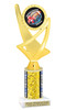 Homecoming theme trophy for you participants, courts, escorts and more. Numerous trophy heights available.  Choice of column color. ph107