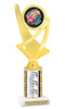 Homecoming theme trophy for you participants, courts, escorts and more. Numerous trophy heights available.  Choice of column color. ph107