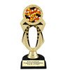Candy Corn - Halloween theme trophy.  Great for your Halloween pageants, events, contests and more. 6.5" - 8.5" tall.  Ph29