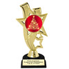 Christmas - Winter theme trophy.  Great for your for your Christmas-Winter themed pageants, contests and more.6.5" - 8.5" tall.  Ph81