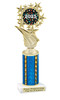 Christmas - Winter theme trophy.  Great for your for your Christmas-Winter themed pageants, contests and more. Choice of color and trophy height..  696