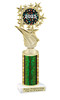 Christmas - Winter theme trophy.  Great for your for your Christmas-Winter themed pageants, contests and more. Choice of color and trophy height..  696