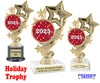 Christmas - Winter theme trophy.  Great for your for your Christmas-Winter themed pageants, contests and more.6" - 8" tall.  649