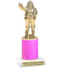 Santa theme Glitter trophy. Choice of column and trophy height.   Great for all of your holiday events and contests. 