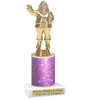 Santa theme Glitter trophy. Choice of column and trophy height.   Great for all of your holiday events and contests. 