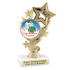 Ugly Sweater  trophy.   6" tall.  Great trophy for your Holiday Ugly Sweater contests and parties.  f649
