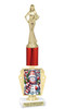 Holiday theme trophy. Choice of figure.  15" to 18" tall- Great for all of your holiday events and contests. R450-1
