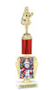 Holiday theme trophy. Choice of figure.  15" to 18" tall- Great for all of your holiday events and contests. R450-1
