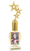 Holiday theme trophy. Choice of figure.  15" to 18" tall- Great for all of your holiday events and contests. R450-3