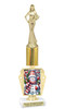 Holiday theme trophy. Choice of figure.  15" to 18" tall- Great for all of your holiday events and contests. R450-3