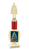 Holiday theme trophy. Choice of figure.  15" to 18" tall- Great for all of your holiday events and contests. R450-4