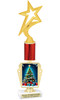 Holiday theme trophy. Choice of figure.  15" to 18" tall- Great for all of your holiday events and contests. R450-4