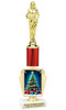 Holiday theme trophy. Choice of figure.  15" to 18" tall- Great for all of your holiday events and contests. R450-4