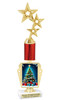 Holiday theme trophy. Choice of figure.  15" to 18" tall- Great for all of your holiday events and contests. R450-4