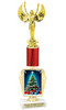 Holiday theme trophy. Choice of figure.  15" to 18" tall- Great for all of your holiday events and contests. R450-4