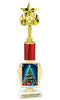 Holiday theme trophy. Choice of figure.  15" to 18" tall- Great for all of your holiday events and contests. R450-4