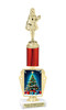 Holiday theme trophy. Choice of figure.  15" to 18" tall- Great for all of your holiday events and contests. R450-4