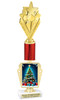 Holiday theme trophy. Choice of figure.  15" to 18" tall- Great for all of your holiday events and contests. R450-4
