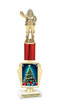 Holiday theme trophy. Choice of figure.  15" to 18" tall- Great for all of your holiday events and contests. R450-4