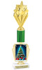 Holiday theme trophy. Choice of figure.  15" to 18" tall- Great for all of your holiday events and contests. R450-5