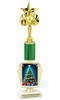Holiday theme trophy. Choice of figure.  15" to 18" tall- Great for all of your holiday events and contests. R450-5