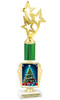 Holiday theme trophy. Choice of figure.  15" to 18" tall- Great for all of your holiday events and contests. R450-5