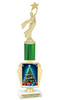 Holiday theme trophy. Choice of figure.  15" to 18" tall- Great for all of your holiday events and contests. R450-5