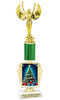 Holiday theme trophy. Choice of figure.  15" to 18" tall- Great for all of your holiday events and contests. R450-5