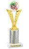 Festive trophy for your  Holiday Events, Reindeer Runs,  Contests and more.  Choice of trophy height and column color.  91546
