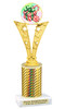 Festive trophy for your  Holiday Events, Reindeer Runs,  Contests and more.  Choice of trophy height and column color.  91546