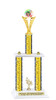 Festive 2 column trophy for your  Holiday Events, Reindeer Runs,  Contests and more.  Choice of trophy height and column color.  91546