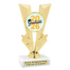 Graduation theme trophy. Celebrate their achievement with this beautiful trophy! 6" to 8" tall with choice of base.  92746