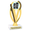 Graduation theme trophy. Celebrate their achievement with this beautiful trophy! 6" to 8" tall with choice of base.  ph76