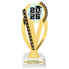Graduation theme trophy. Celebrate their achievement with this beautiful trophy! 6" to 8" tall with choice of base.  ph76