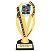 Graduation theme trophy. Celebrate their achievement with this beautiful trophy! 6" to 8" tall with choice of base.  ph76