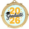 Graduation theme medal. Celebrate their achievement! Choice of gold, silver or bronze finish.  950