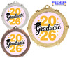 Graduation theme medal. Celebrate their achievement! Choice of gold, silver or bronze finish.  950-2