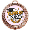 Graduation theme medal. Celebrate their achievement! Choice of gold, silver or bronze finish.  md52
