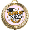 Graduation theme medal. Celebrate their achievement! Choice of gold, silver or bronze finish.  md52