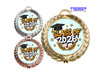 Graduation theme medal. Celebrate their achievement! Choice of gold, silver or bronze finish.  md52-2