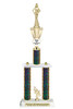 Custom  2 Column Trophy - Available in multiple heights and column colors.  Height starts at 20 inches. Upload your logo.  Gold Sr Queen