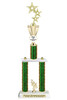 Custom  2 Column Trophy - Available in multiple heights and column colors.  Height starts at 20 inches. Upload your logo.  Gold 3 stars