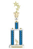 Custom  2 Column Trophy - Available in multiple heights and column colors.  Height starts at 20 inches. Upload your logo.  Gold 3 stars