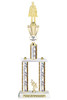 Custom  2 Column Trophy - Available in multiple heights and column colors.  Height starts at 20 inches. Upload your logo.  King