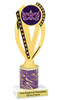 Mardi Gras trophy.   Great trophy for your Mardi Gras events, costume contests, pageants and more.  ph76