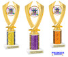Mardi Gras trophy.   Great trophy for your Mardi Gras events, costume contests, pageants and more.  4506