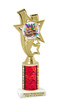 Mardi Gras trophy.   Great trophy for your Mardi Gras events, costume contests, pageants and more.  ph81