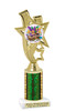 Mardi Gras trophy.   Great trophy for your Mardi Gras events, costume contests, pageants and more.  ph81