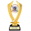 Mardi Gras Theme trophy.  Great trophy for your pageants, events, contests and more!   4506