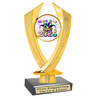 Mardi Gras Theme trophy.  Great trophy for your pageants, events, contests and more!   4506